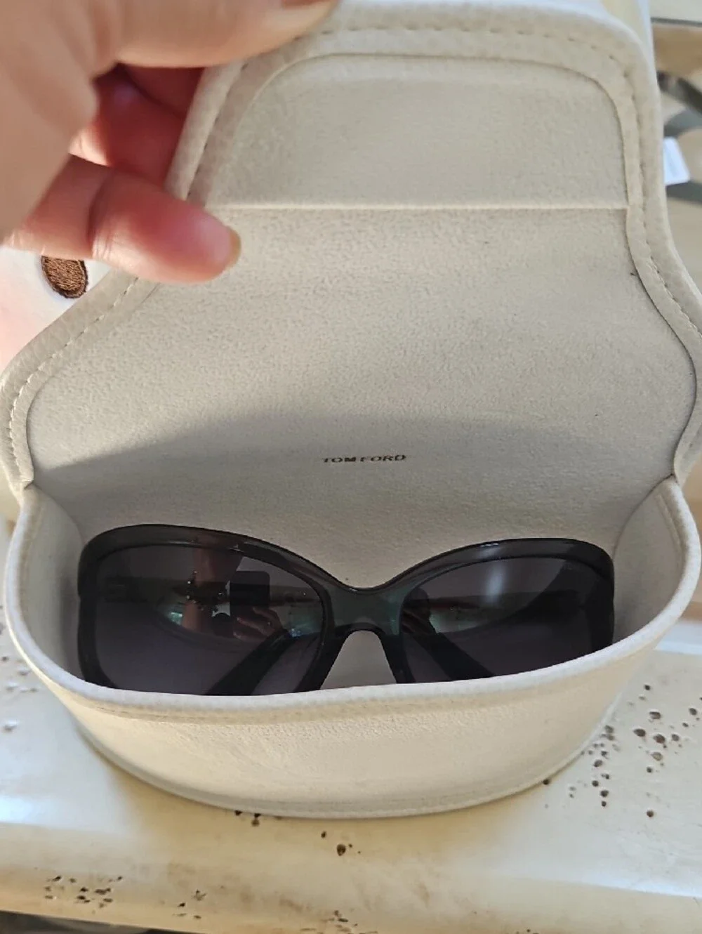 Tom Ford Women's Oversized Sunglasses in Dark Gray Gradient